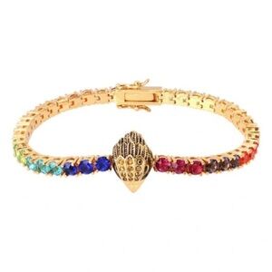 Kurt Geiger London Rainbow Crystal Tennis Bracelet